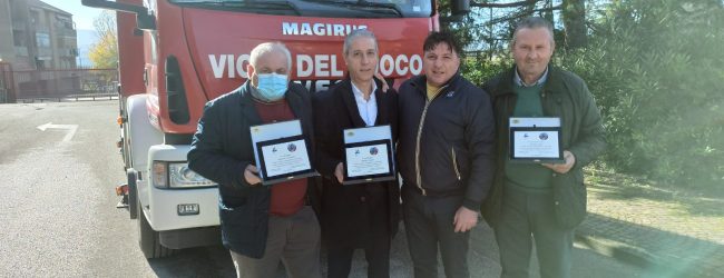 Festa Santa Barbara, il Conapo consegna targa ricordo