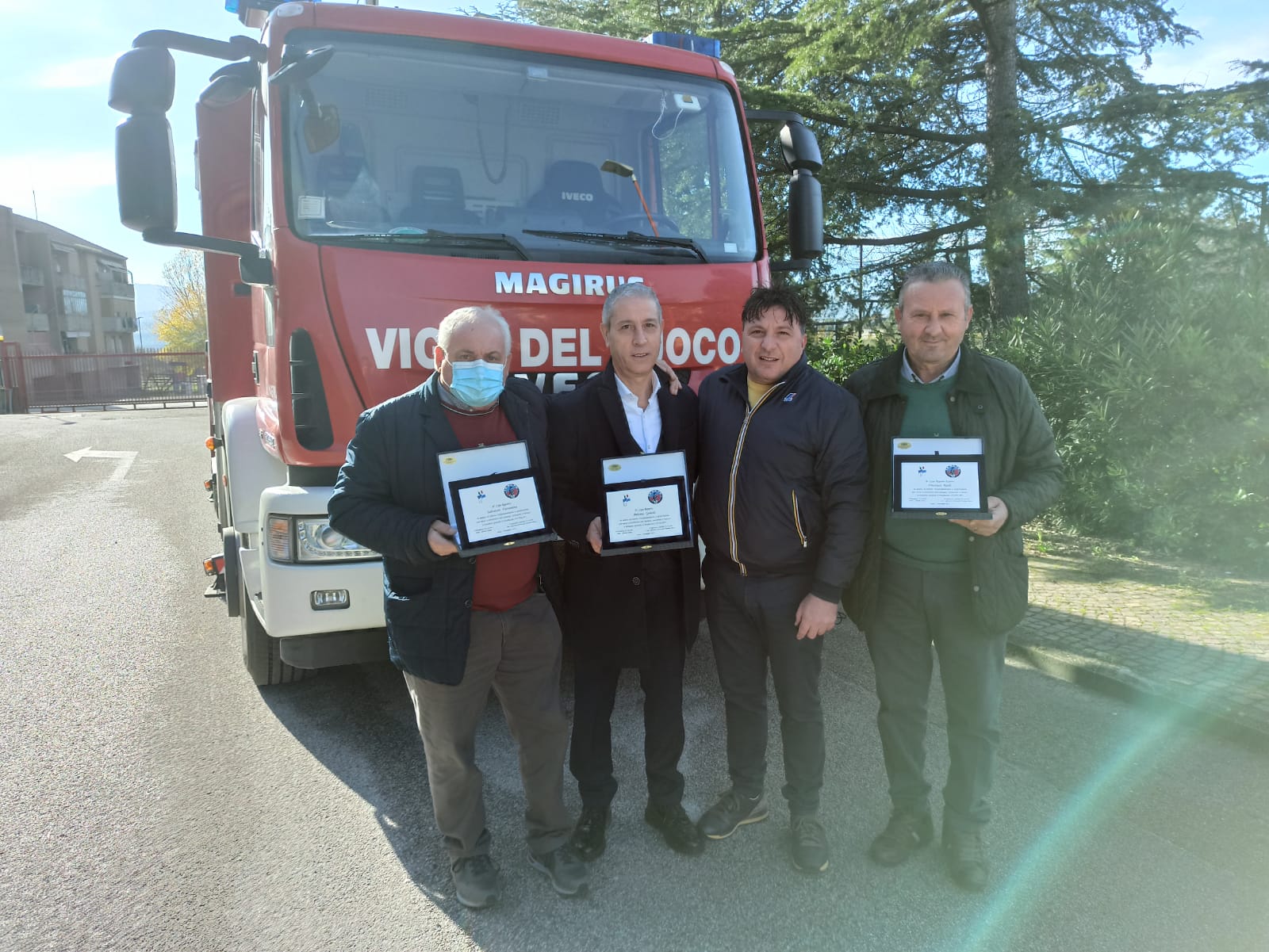 Festa Santa Barbara, il Conapo consegna targa ricordo