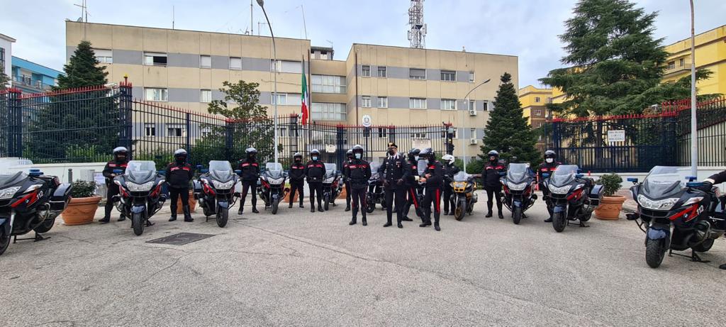 Corso per motociclisti alla Caserma Carabinieri di Benevento