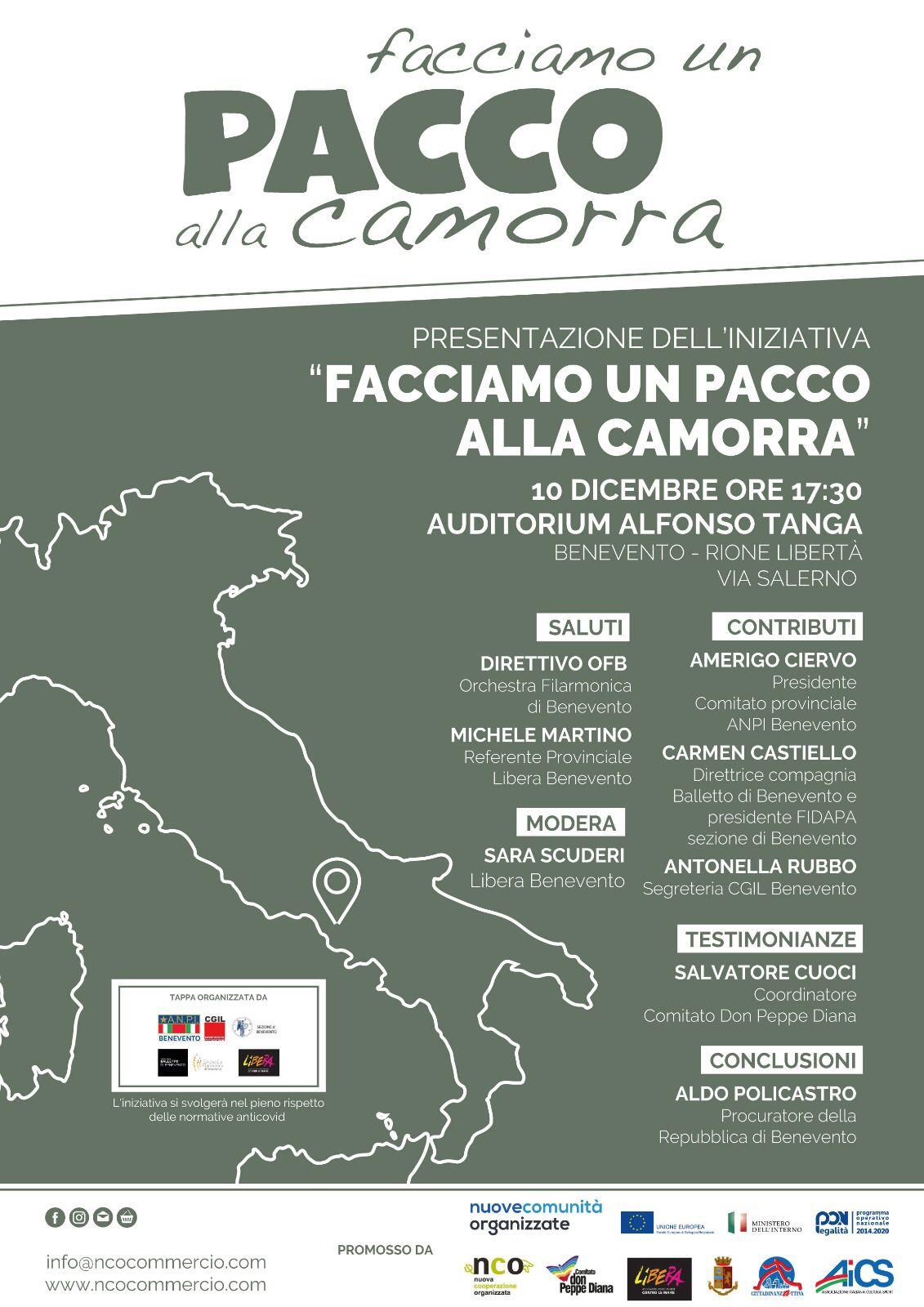 Benevento|Torna “Facciamo un pacco alla camorra”, venerdì la presentazione