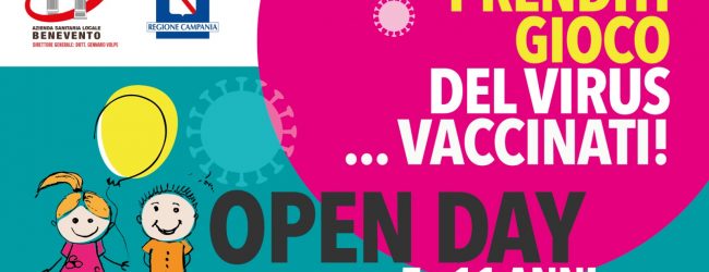 ASL Benevento, prosegue la campagna vaccinale contro il Covid. Open day per i bambini nei distretti sanitari