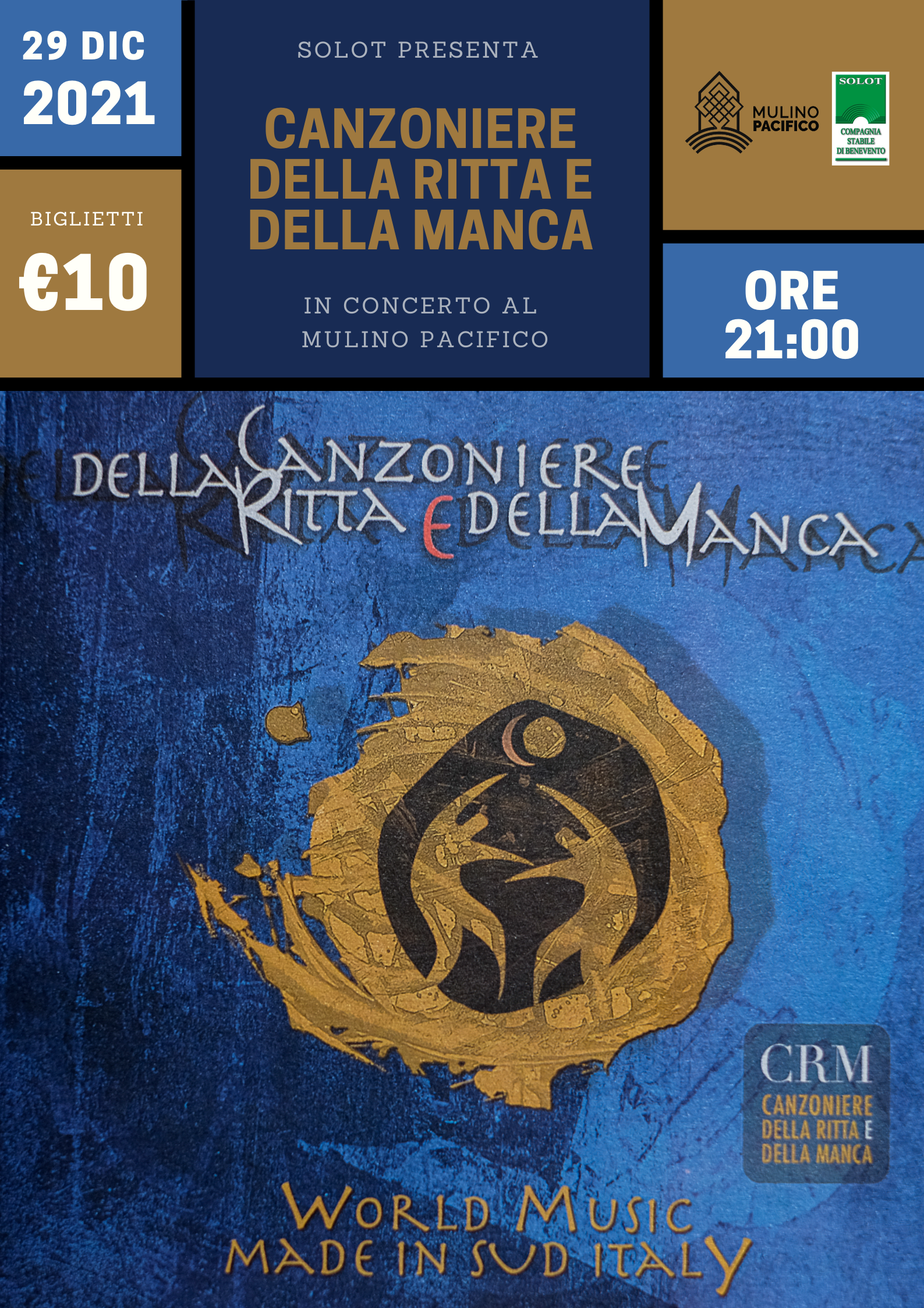 Benevento|Al Mulino Pacifico, chiusura in musica per l’anteprima della Stagione Teatrale promossa dalla Solot