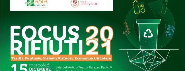 Benevento| Focus rifiuti 2021: il 15 dicembre appuntamento a Palazzo Paolo V