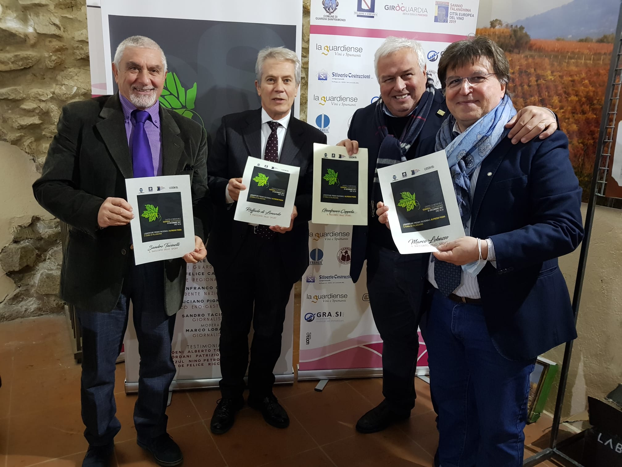 Guardia Sanframondi: presentato il “Premio nazionale Alfredo Pigna – Terra di Falanghina”