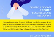 Atripalda|Paura da covid: il supporto psicologico del consorzio riferimento per decine di famiglie De Blasio: “tra i primi in italia, servizio fondamentale per i cittadini”