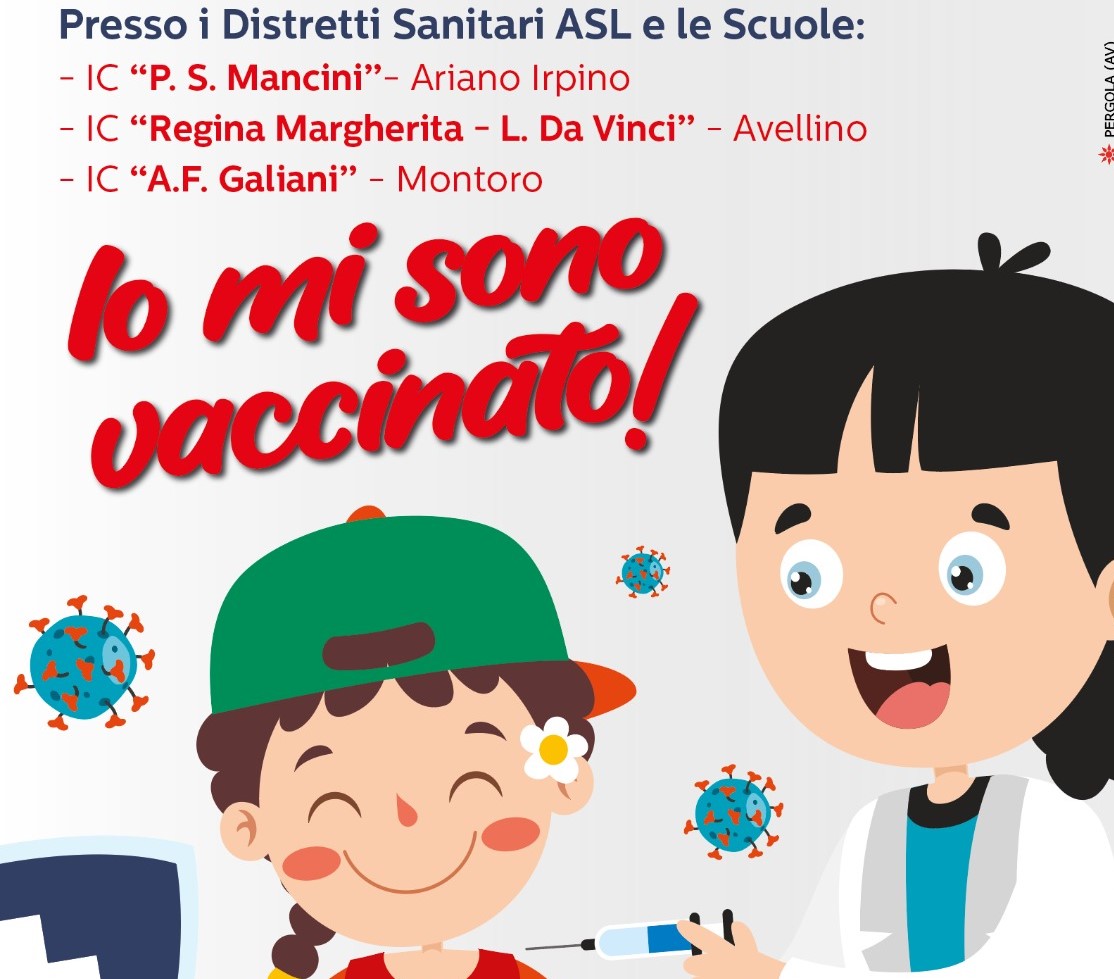 Vaccini anti-covid per i più piccoli, in Irpinia si parte dai distretti e 3 Istituti comprensivi