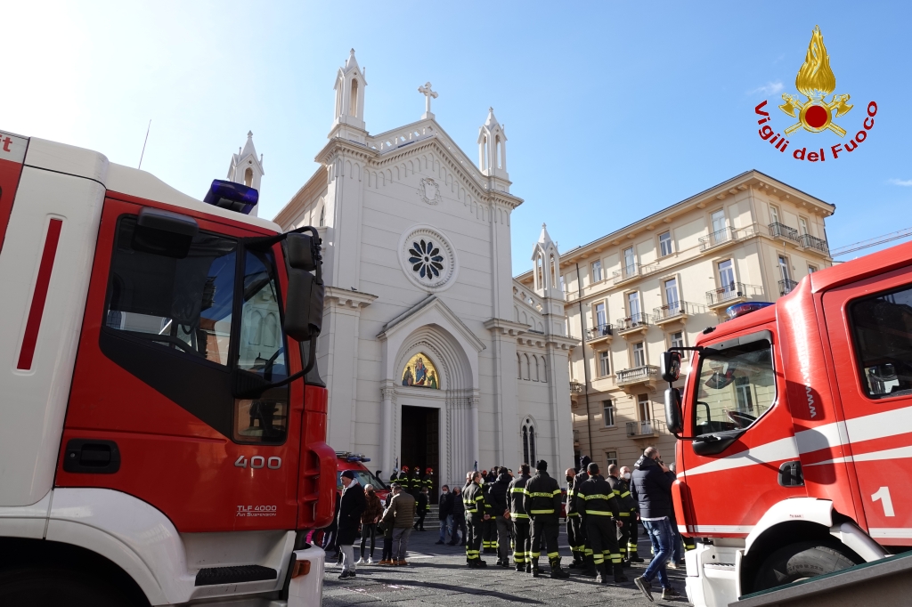 Avellino| I vigili del fuoco celebrano Santa Barbara