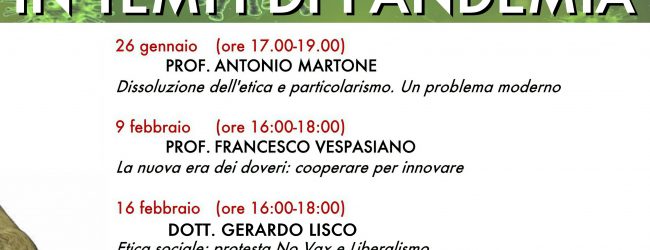 Γνῶθι σεαυτόν, l’etica sociale al tempo della pandemia. Ciclo di conferenze al Giannone