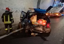 Montemiletto| Incidente in galleria sull’A16, feriti due coniugi