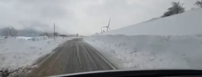 Alto Sannio nella morsa del freddo con neve e ghiaccio