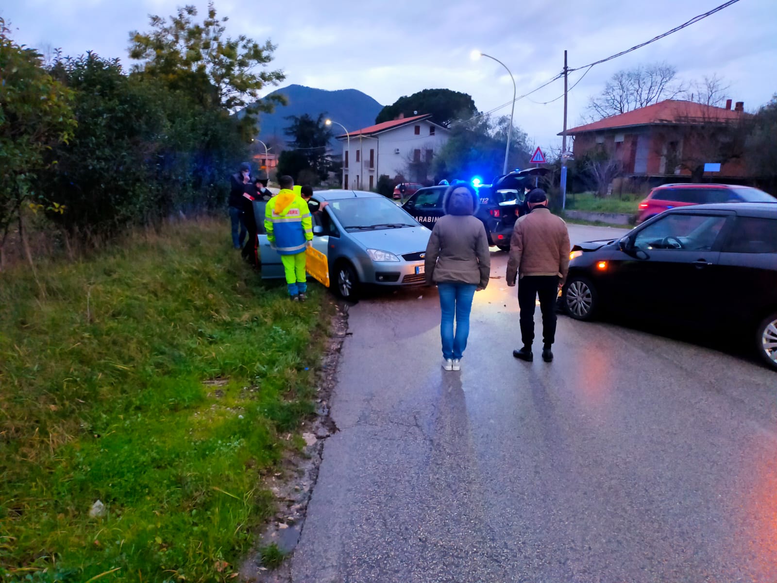 Cerreto Sannita: scontro tra due auto, 55enne in ospedale per trauma toracico