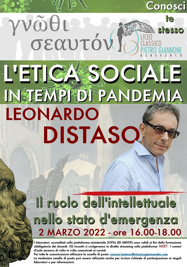 Leonardo Distaso chiude Gnoti seautòn al Giannone di Benevento