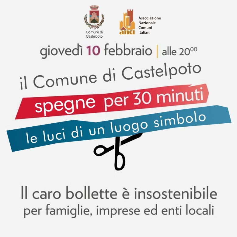 Caro bollette, l’iniziativa dell’Anci: questa sera luci spente per mezz’ora