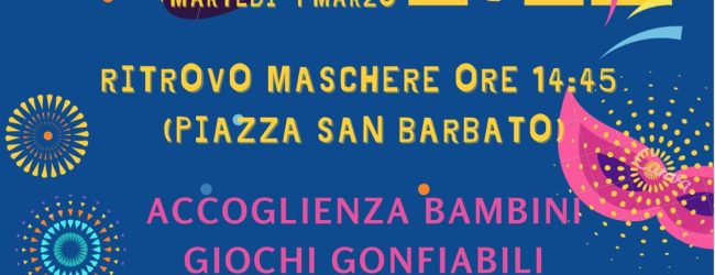 Il “Carnevale Vennerese” si festeggia in piazza con tante sorprese