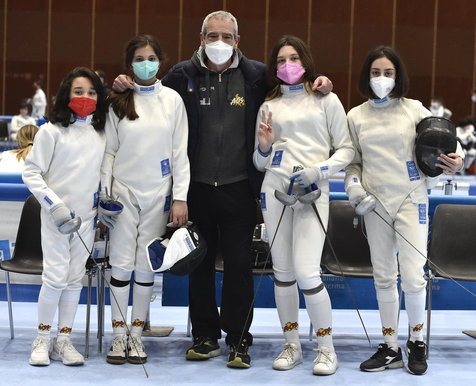 L’ Accademia Olimpica Beneventana di Scherma brilla al  Gran Premio Giovanissimi “Kinder Joy of Moving”