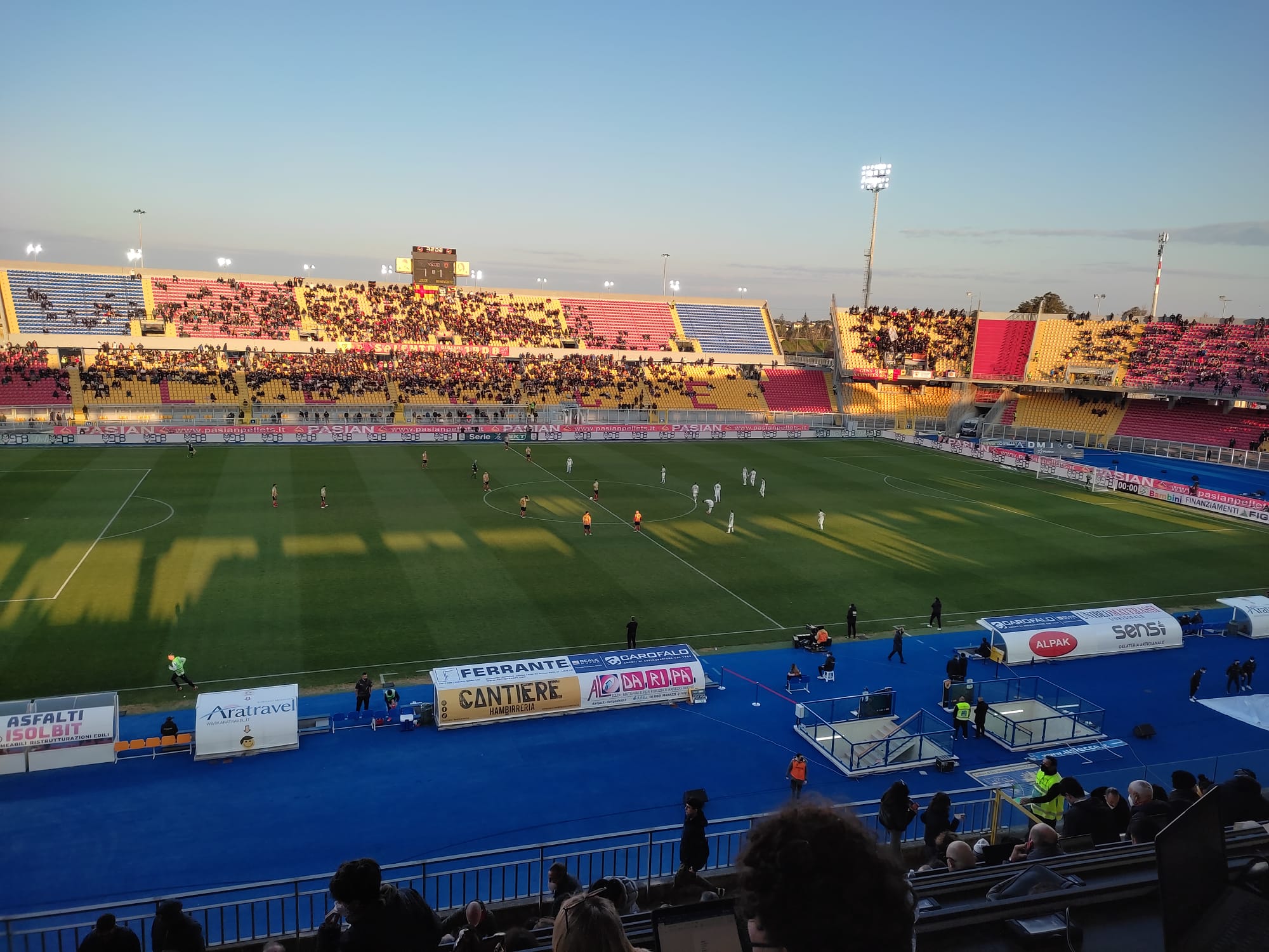 Lecce-Benevento: 1-1. La Strega torna con un punto dal “Via del Mare”
