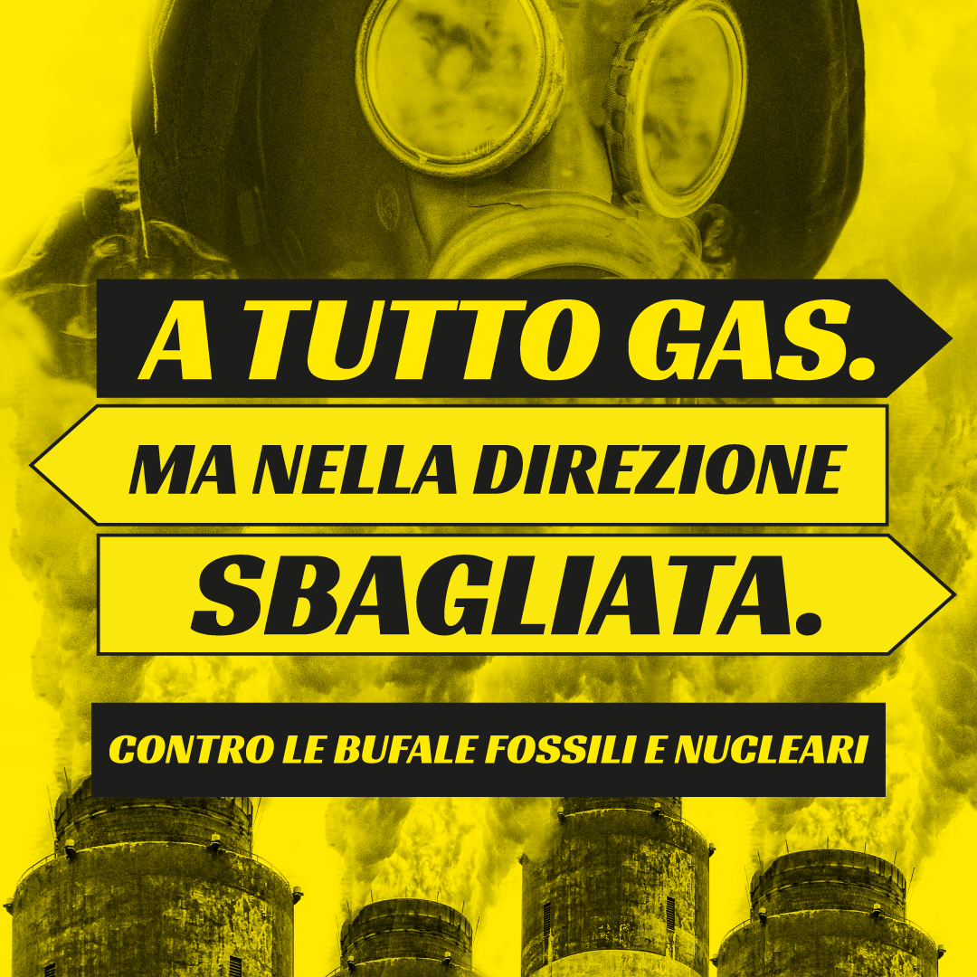 “A tutto gas. Ma nella direzione sbagliata. Contro le bufale fossili e nucleari”, domani flashmob a Benevento