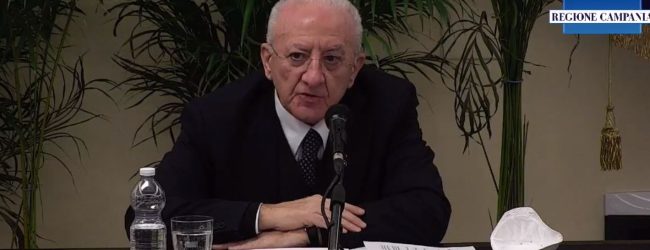 Covid, De Luca: dalla prossima settimana in zona bianca