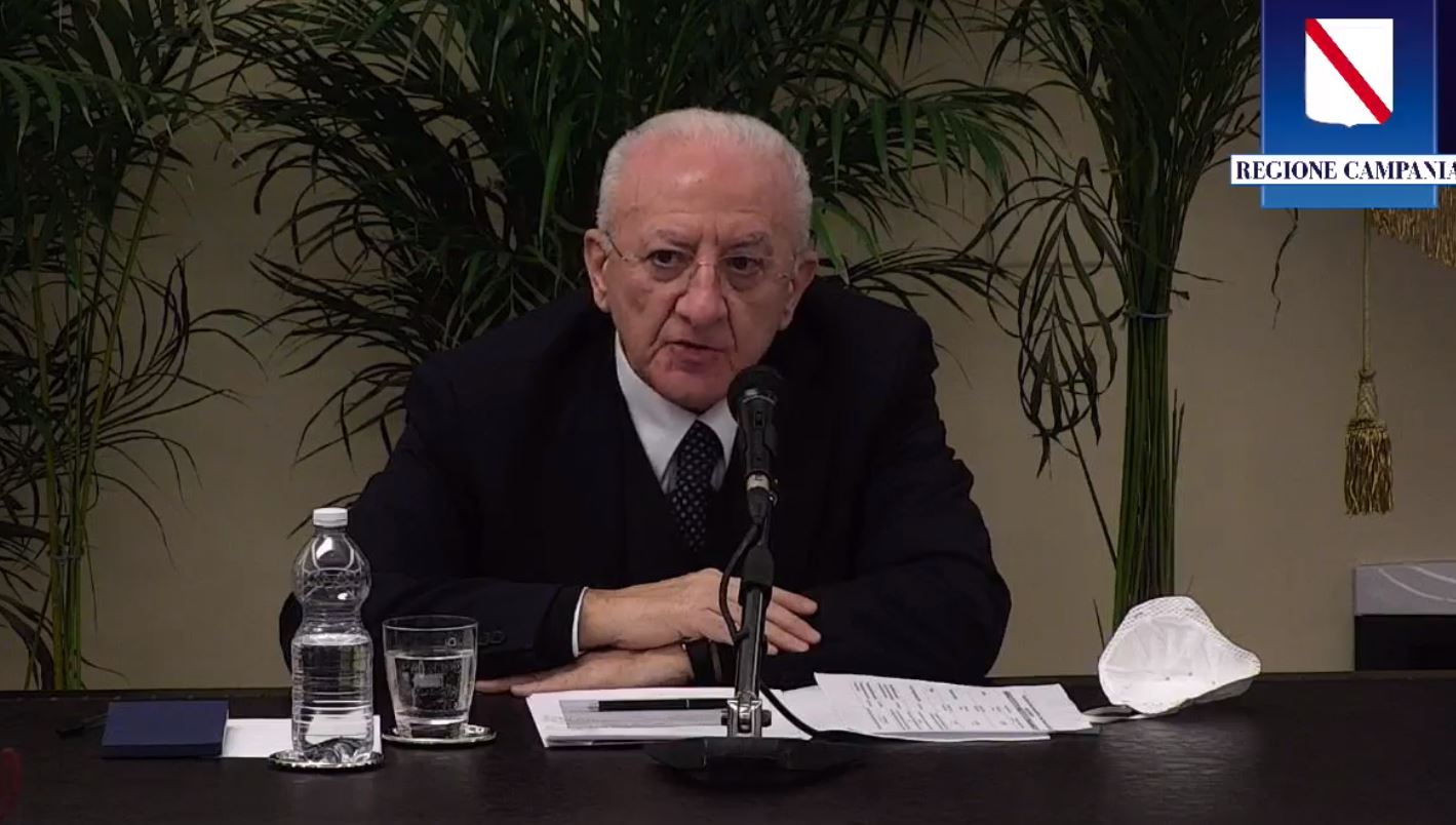 Covid, De Luca: dalla prossima settimana in zona bianca