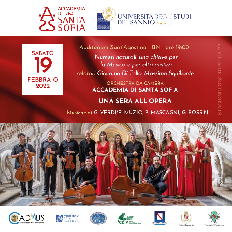“Una sera all’Opera”, sabato primo appuntamento della stagione concertistica dell’Accademia di Santa Sofia