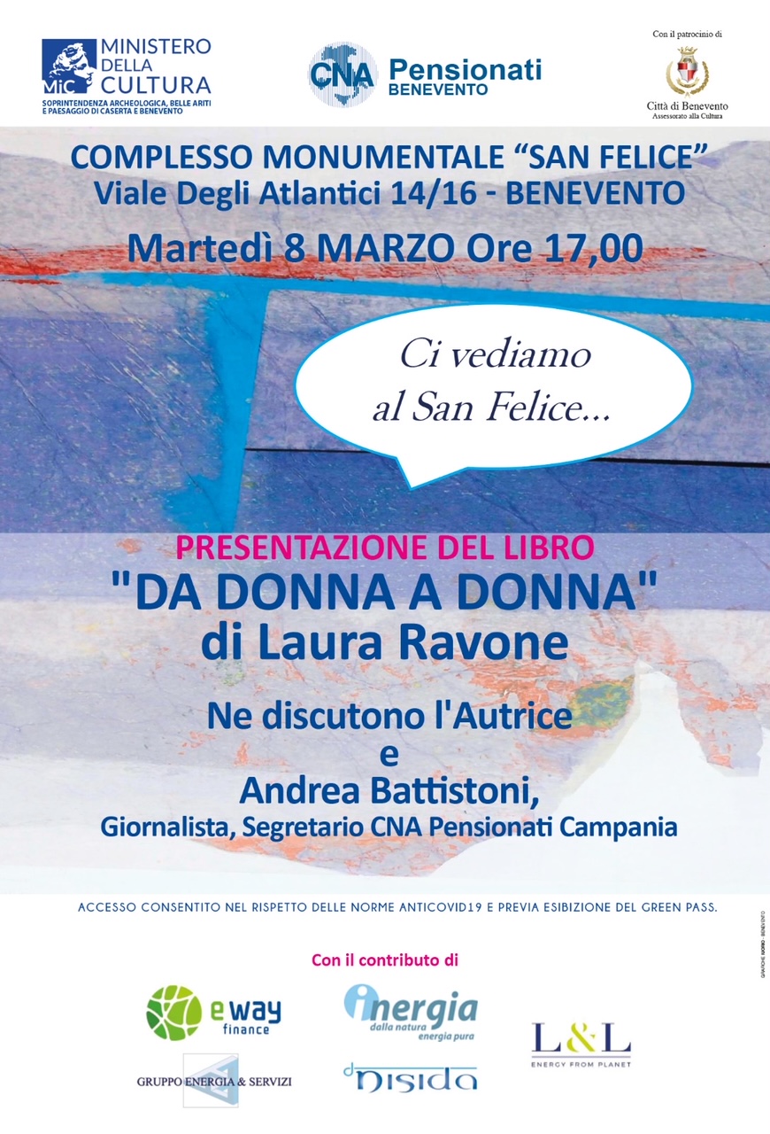 “Da donna a donna”, domani quinto appuntamento con la rassegna “Ci vediamo al San Felice”