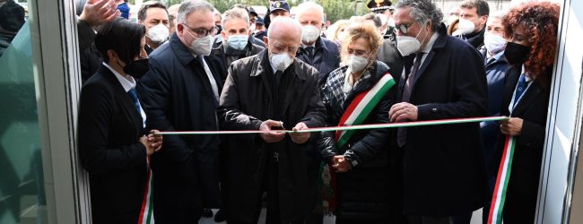 Grottaminarda| De Luca inaugura l’Autostazione Air. Acconcia: Irpinia strategica per i Trasporti nel Mezzogiorno