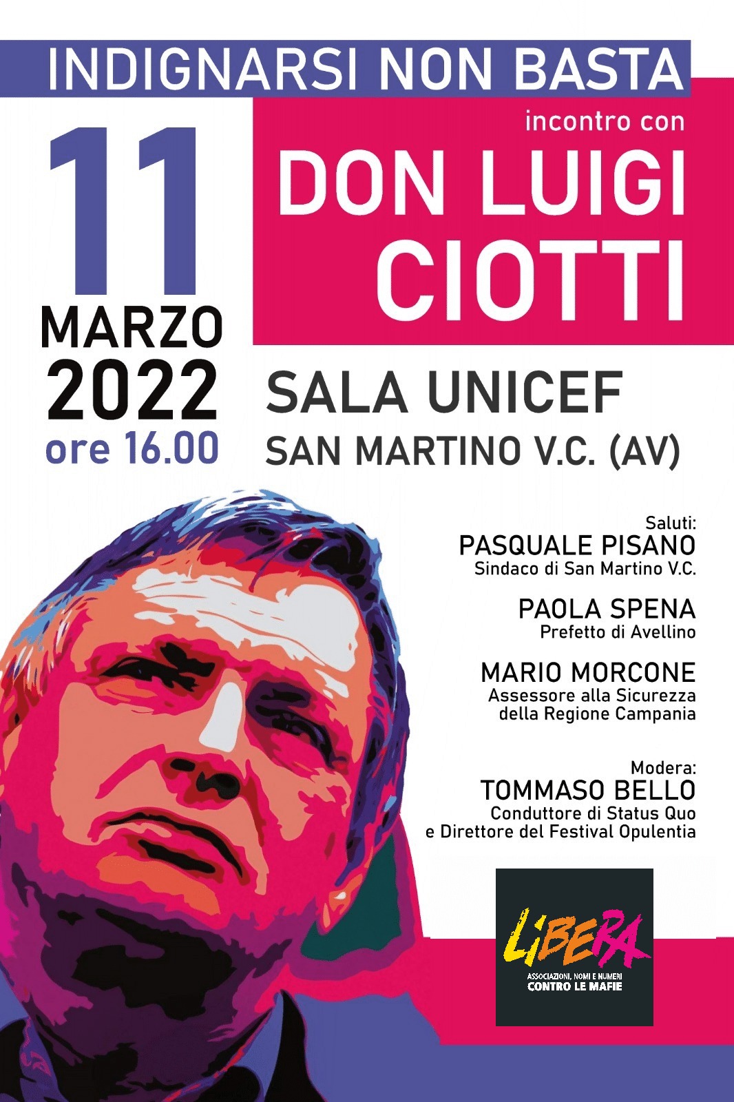 Contrasto alla criminalità, venerdi prossimo a San Martino Valle Caudina incontro con Don Luigi Ciotti