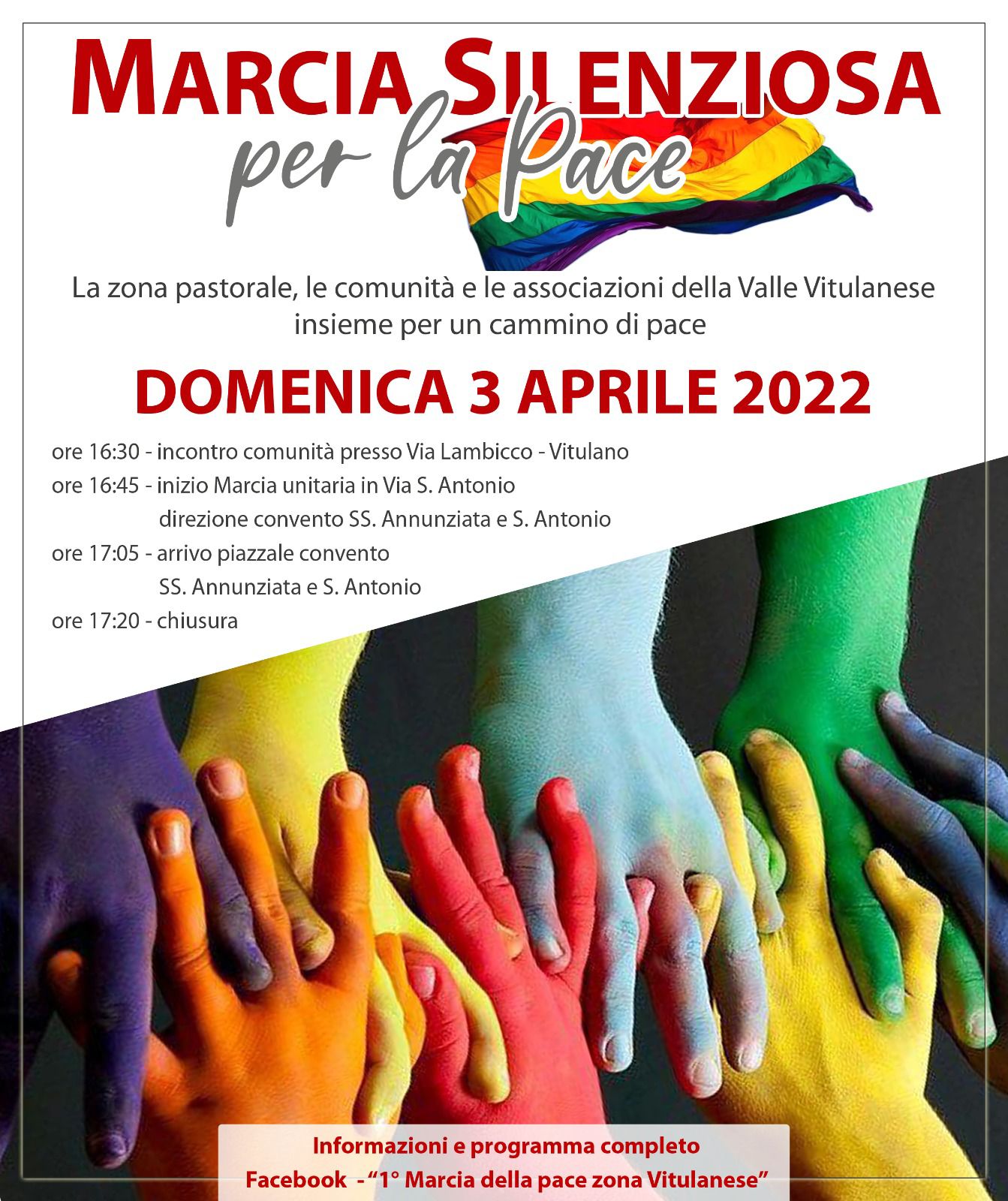 Valle Vitulanese, il 3 aprile “Una marcia silenziosa per la pace”