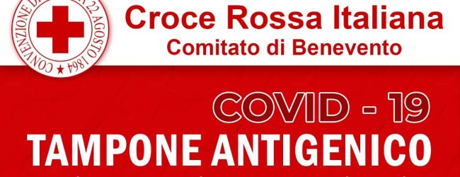 Croce Rossa di Benevento, tamponi antigenici a 5€. Il ricavato in beneficenza