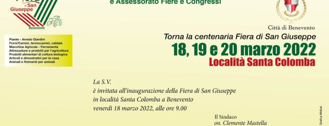 Benevento| Fiera di San Giuseppe, venerdi l’inaugurazione: 120 gli espositori