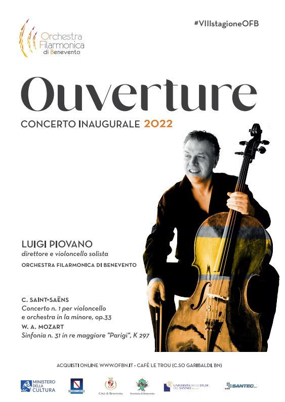 Il maestro Piovano aprirà l’ottava stagione dell’Orchestra Filarmonica di Benevento