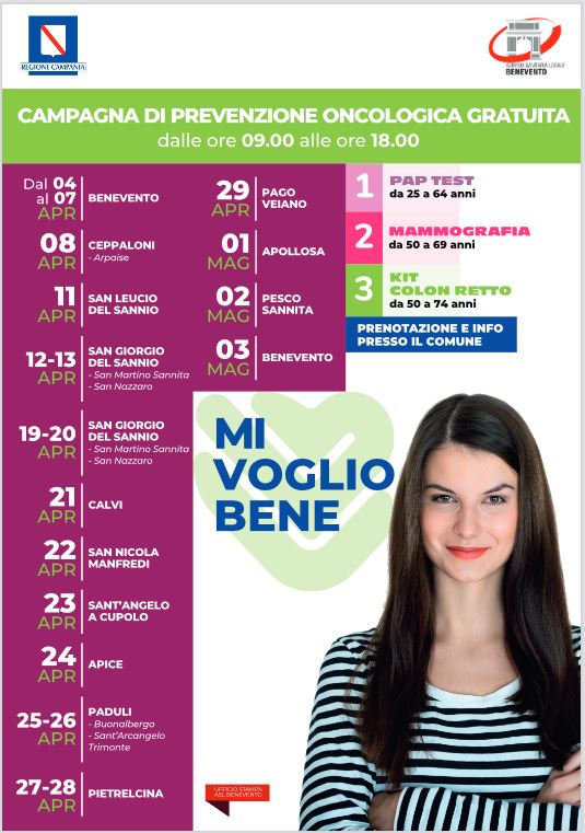 Prevenzione Oncologica: riprende il tour dell’Asl di Benevento