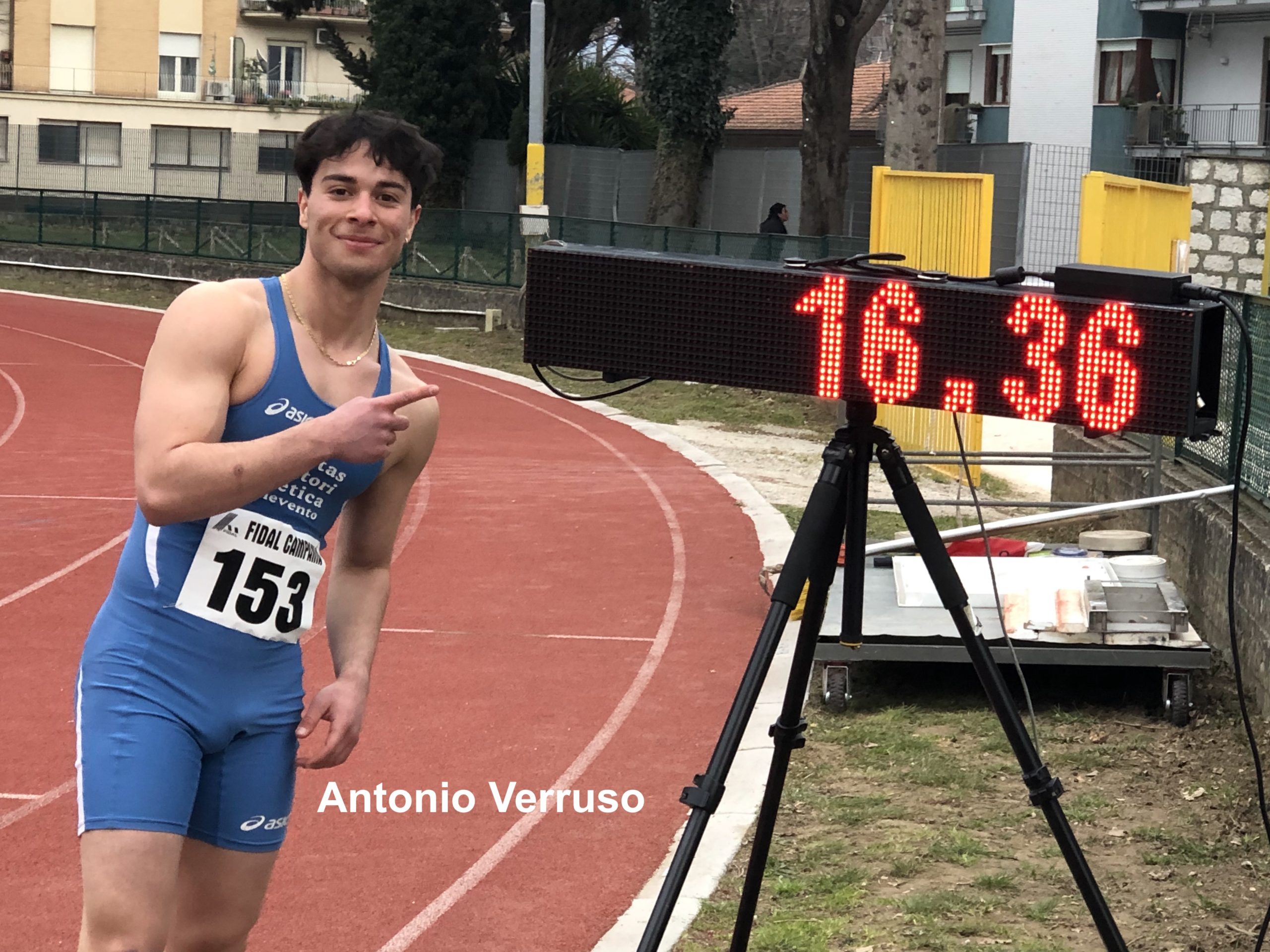 Atletica, Libertas Benevento: il velocista Verruso stabilisce nuovo recordo regionale nei 150m