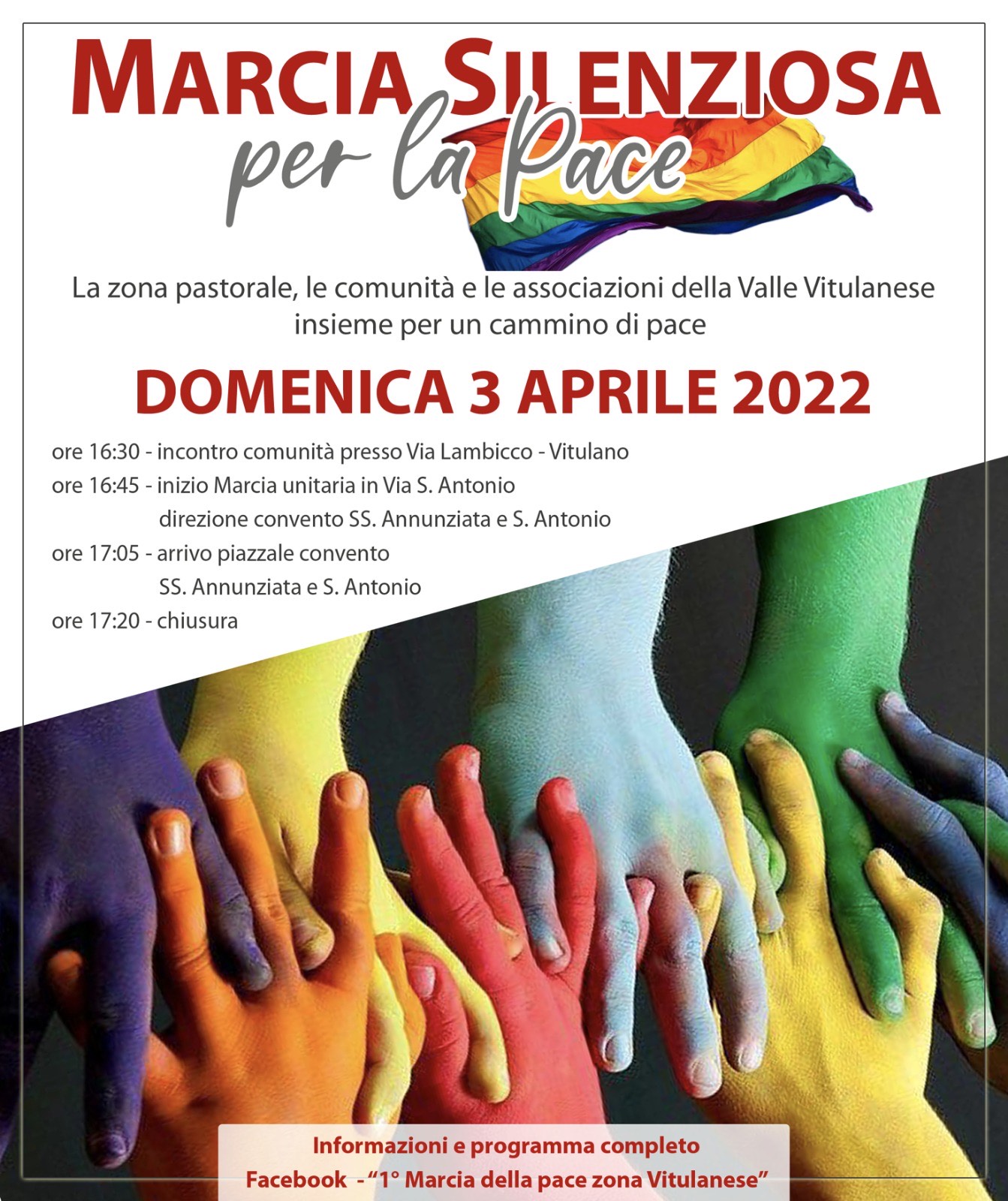 Vitulano: domani la marcia silenziosa per la pace, il programma