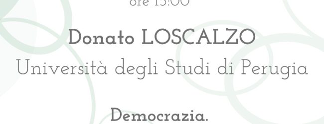 Il Circolo giannoniano incontra Donato Loscalzo per parlare della nascita della democrazia