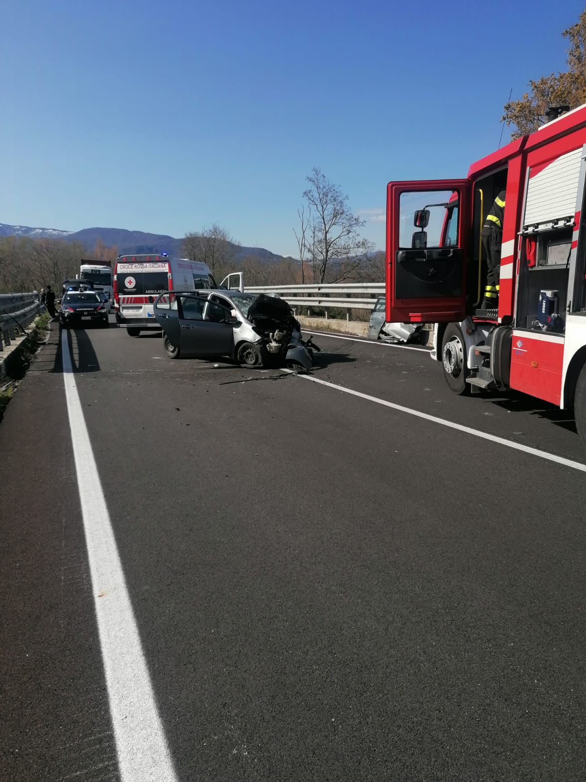 Statale 87, incidente tra Morcone e Pontelandolfo