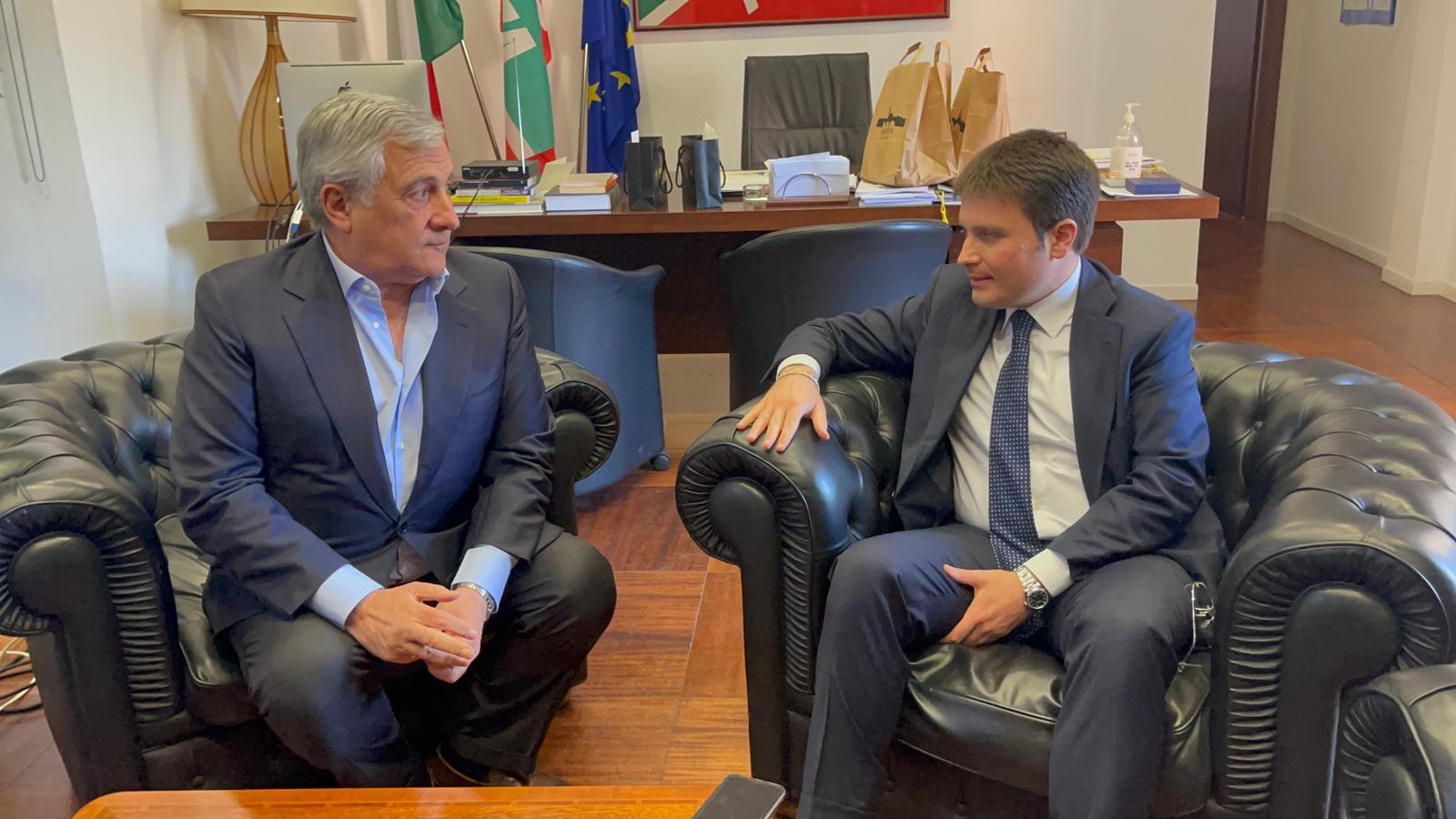Forza Italia, il vice coordinatore regionale Rubano incontra Tajani