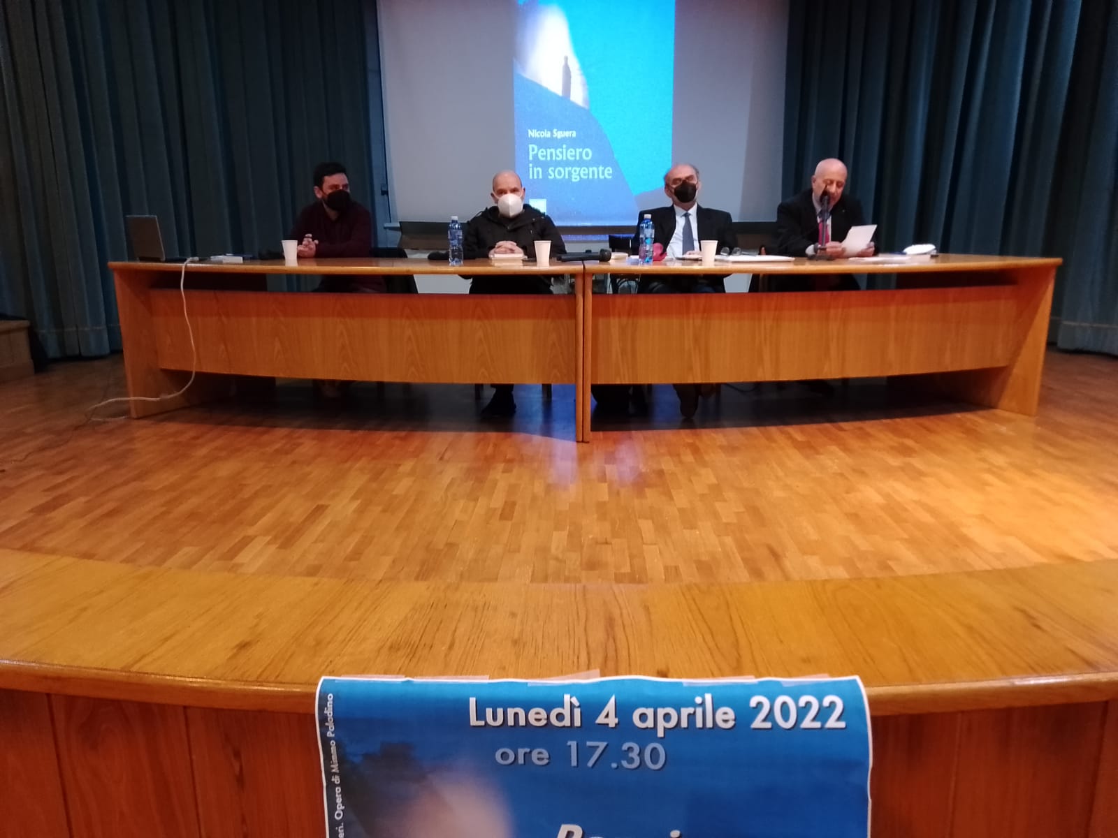 All’ex seminario arcivescovile la presentazione dell’ultimo libro di Nicola Sguera “Pensiero In Sorgente”