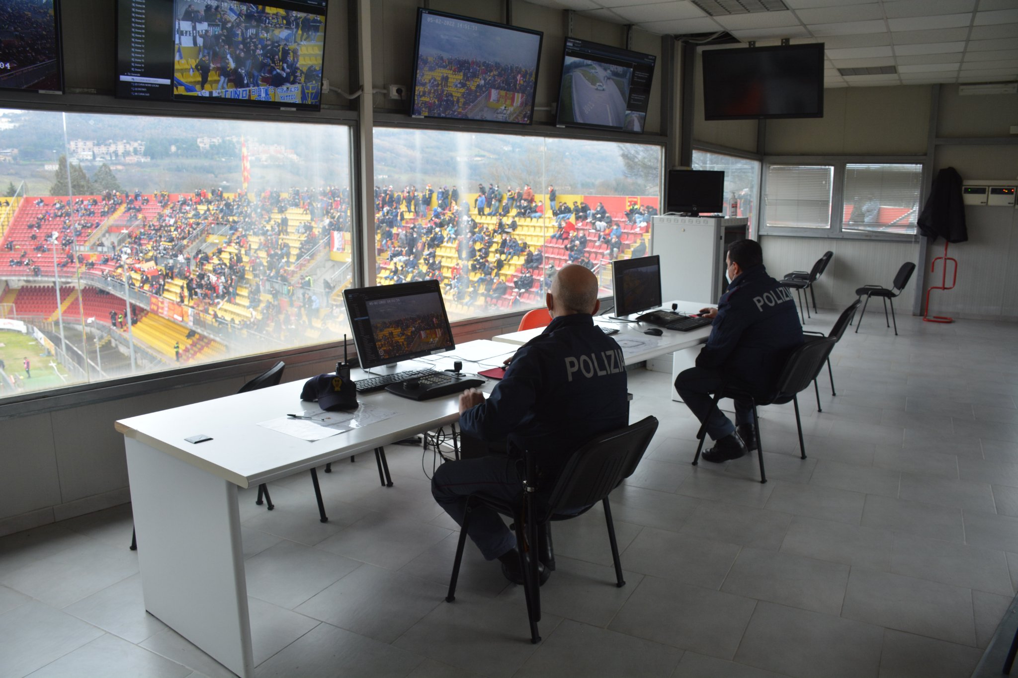 Benevento, scontri dopo la gara contro l’Ascoli: DASPO per tre stewards