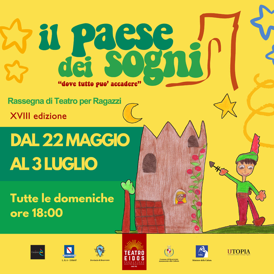 Il 22 maggio al via la diciottesima edizione della rassegna di teatro per ragazzi “Il Paese dei sogni’