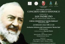 A Pietrelcina gran concerto dell’Orchestra sinfonica del Conservatorio “Nicola Sala” per celebrare il 135° anniversario della nascita di Padre Pio
