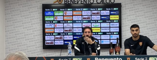 Benevento, Caserta: “Vogliamo riconquistare tutti, ora c’è un’atmosfera diversa. Questione Lapadula? Acqua passata, andremo anche a cena insieme””