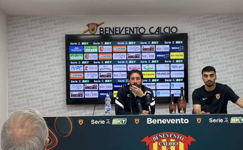 Benevento, Caserta: “Vogliamo riconquistare tutti, ora c’è un’atmosfera diversa. Questione Lapadula? Acqua passata, andremo anche a cena insieme””
