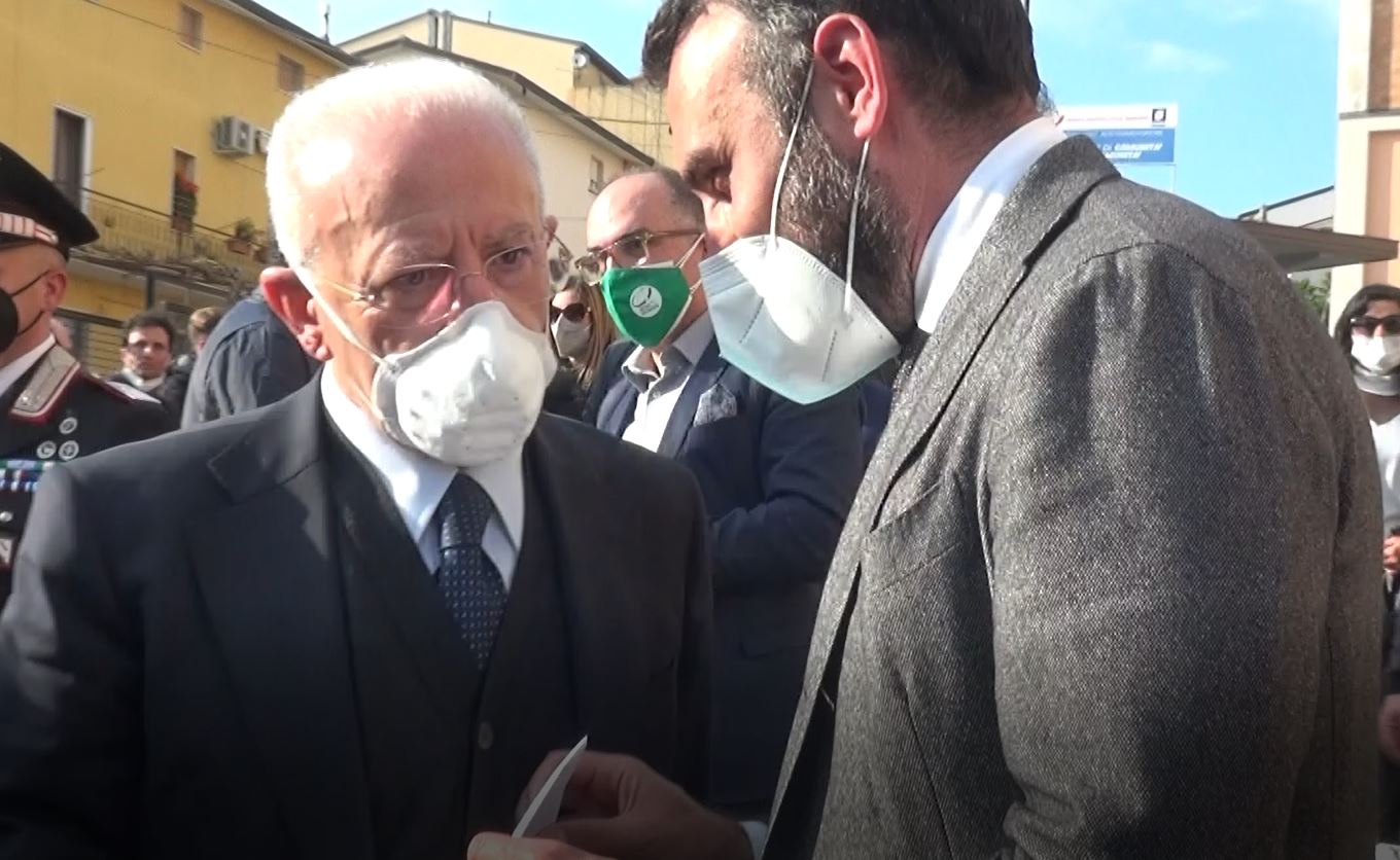 Sant’Alfonso Maria de’ Liguori, Maglione consegna missiva a De Luca a nome del Movimento Civico