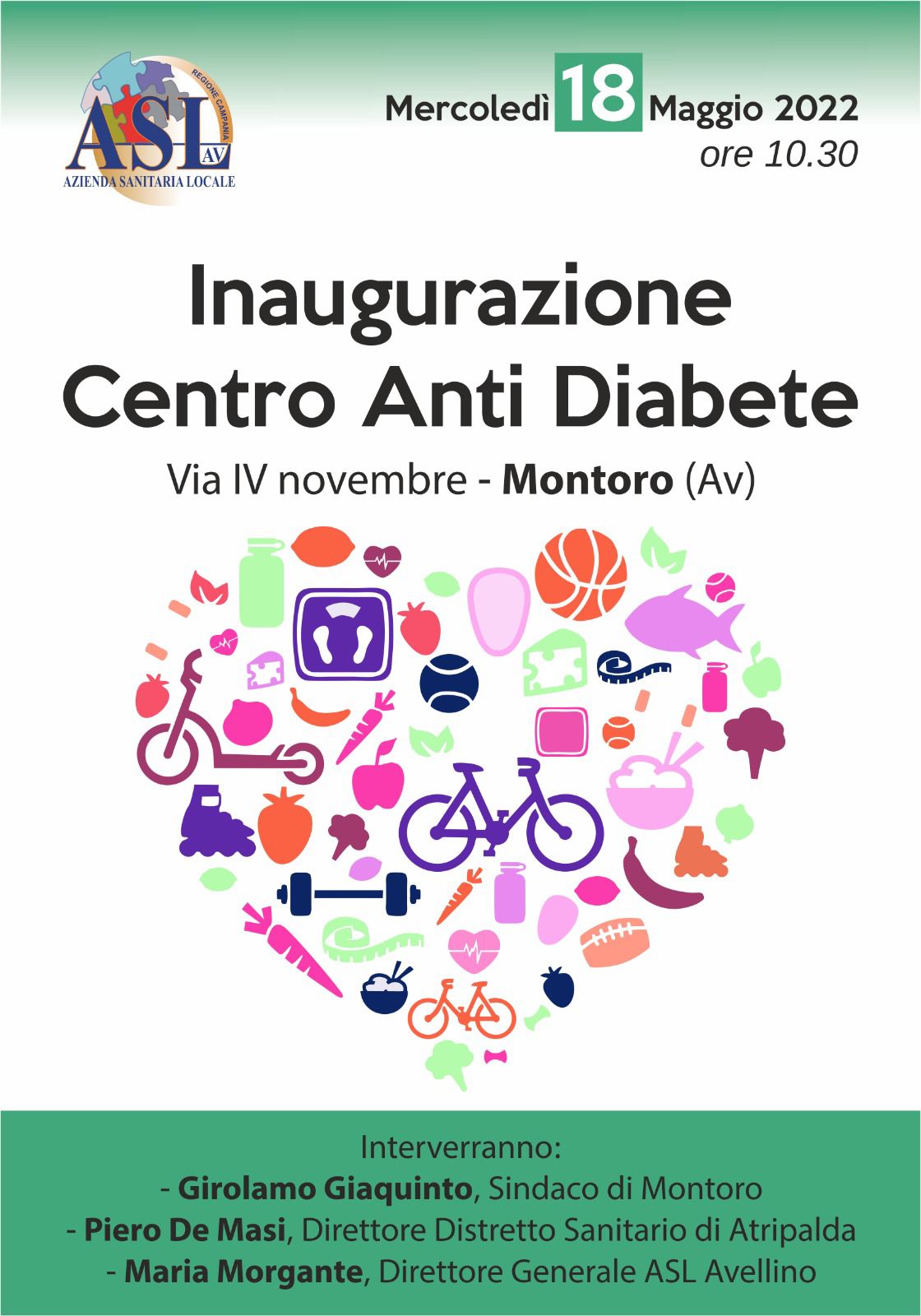 Montoro, mercoledi l’inaugurazione del Centro Anti Diabete