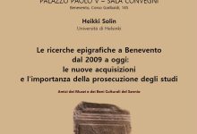 “Le ricerche epigrafiche a Benevento dal 2009”: lunedi convegno a Palazzo Paolo V