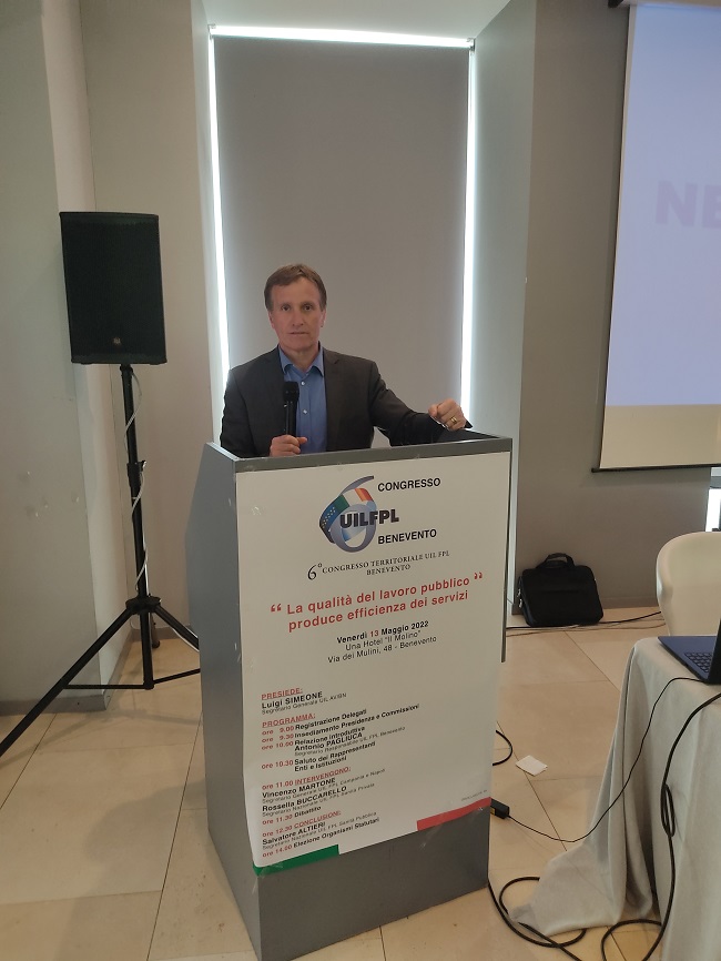 Uil Fpl Benevento, Giovanni De Luca nuovo segretario generale