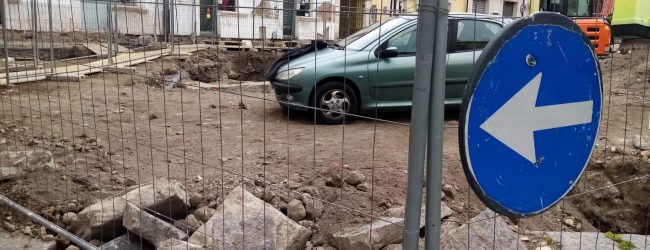 Benevento| Piazza Piano di Corte, i lavori proseguono: i reperti saranno preservati