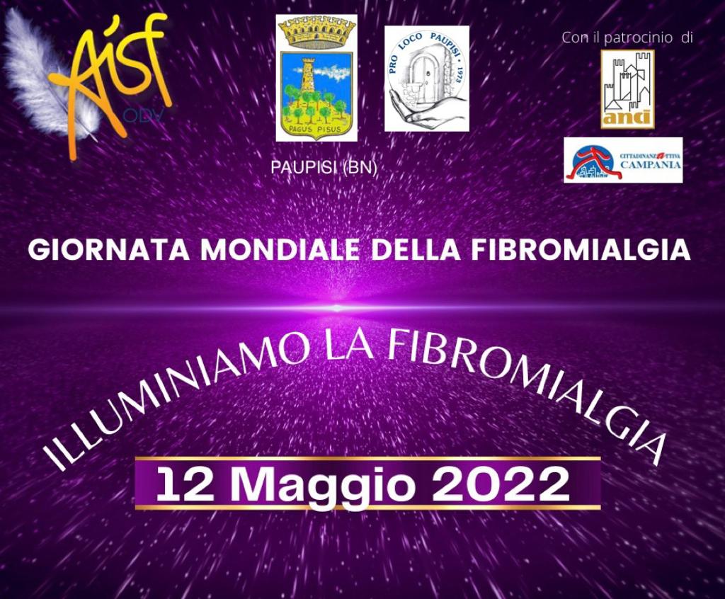 Paupisi| Giornata della Fibromialgia,il 12 maggio piazza Boscaino si illumina di viola