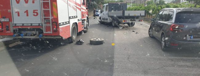 Solopaca, incidente in via Bebiana: coinvolte diverse persone